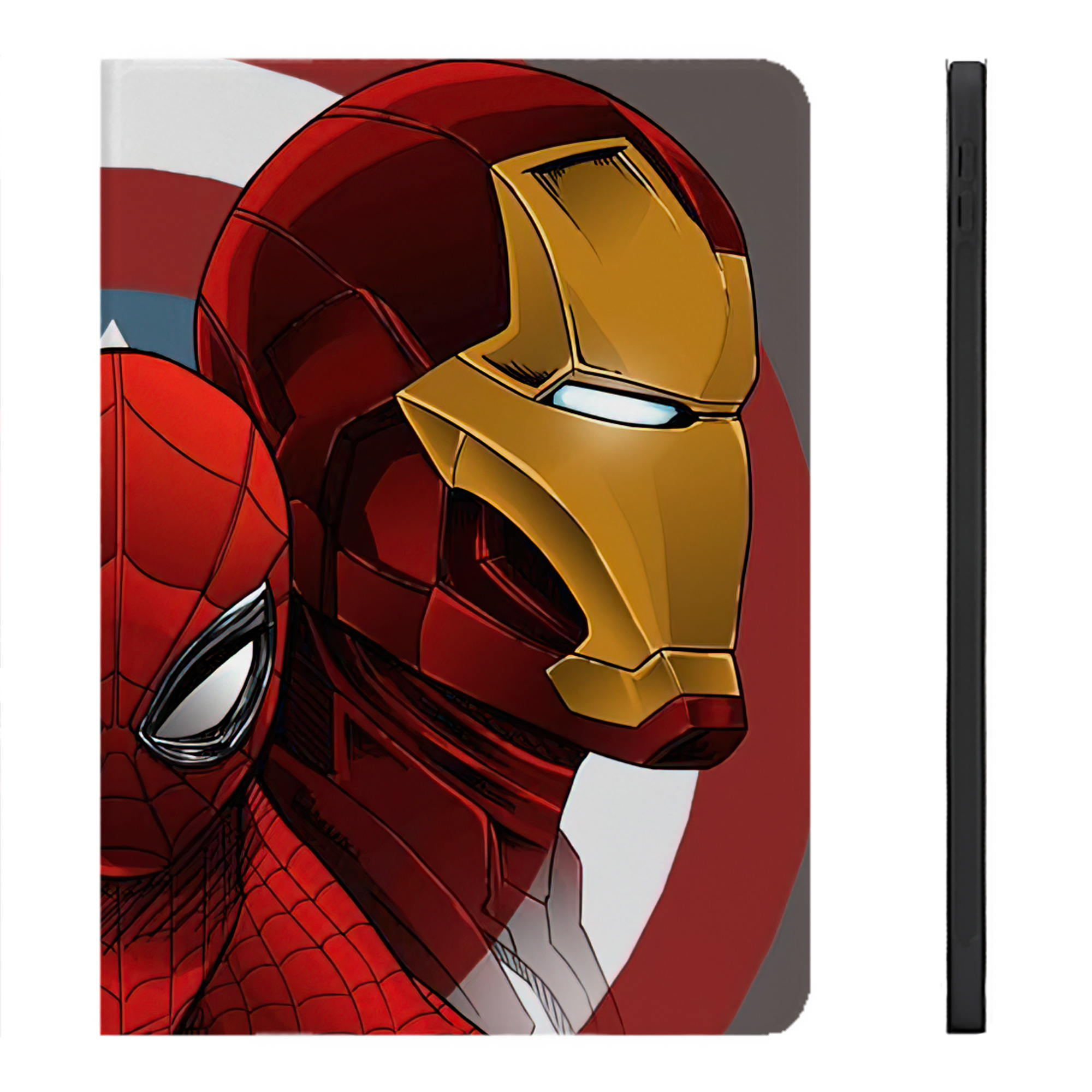 （画像用） アベンジャーズ The Avengers IPadケース ペンホルダー付き ブックスタイルデザイン